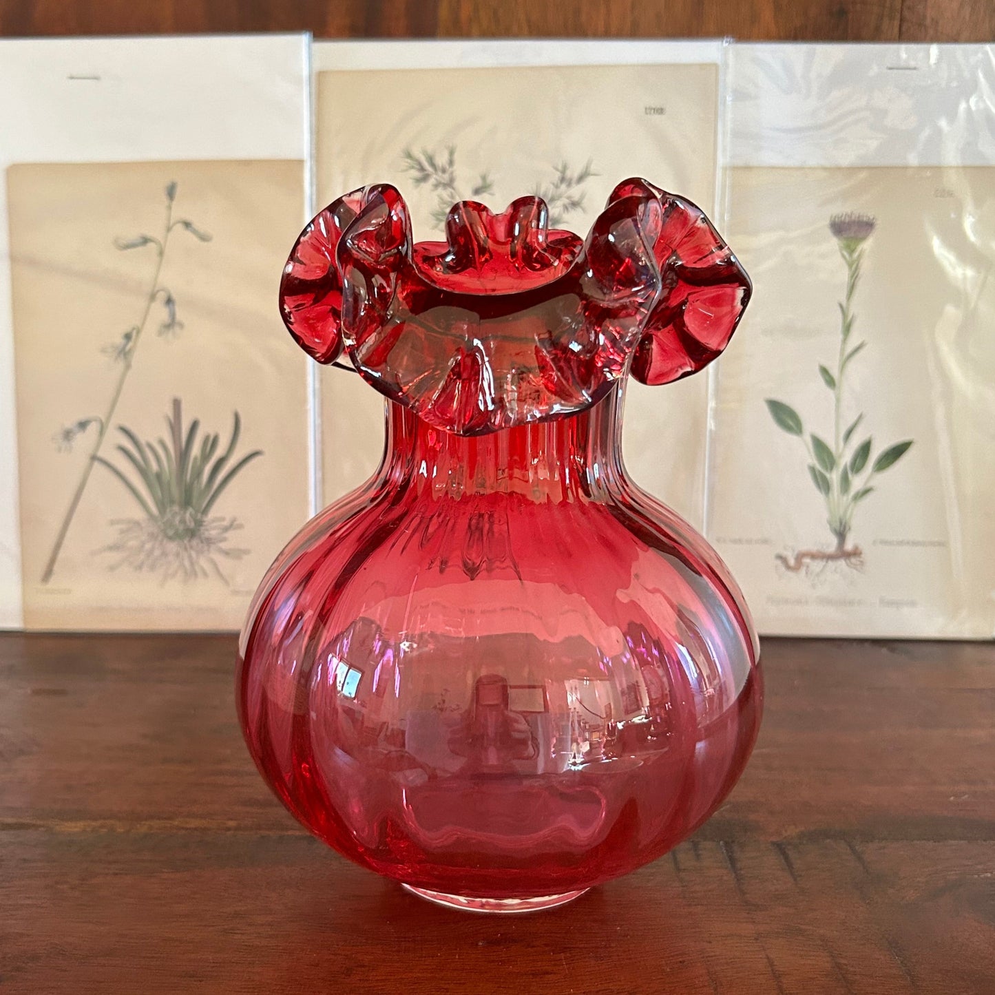 Fenton Art Glass 8” Vase