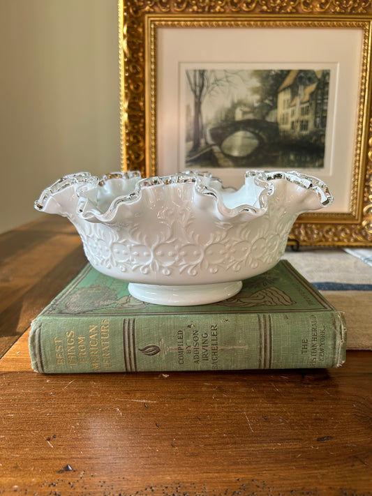 Fenton Spanish Lace 10” Bowl