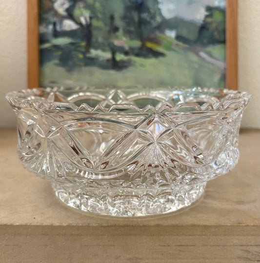 8” German Cut Crystal Bowl